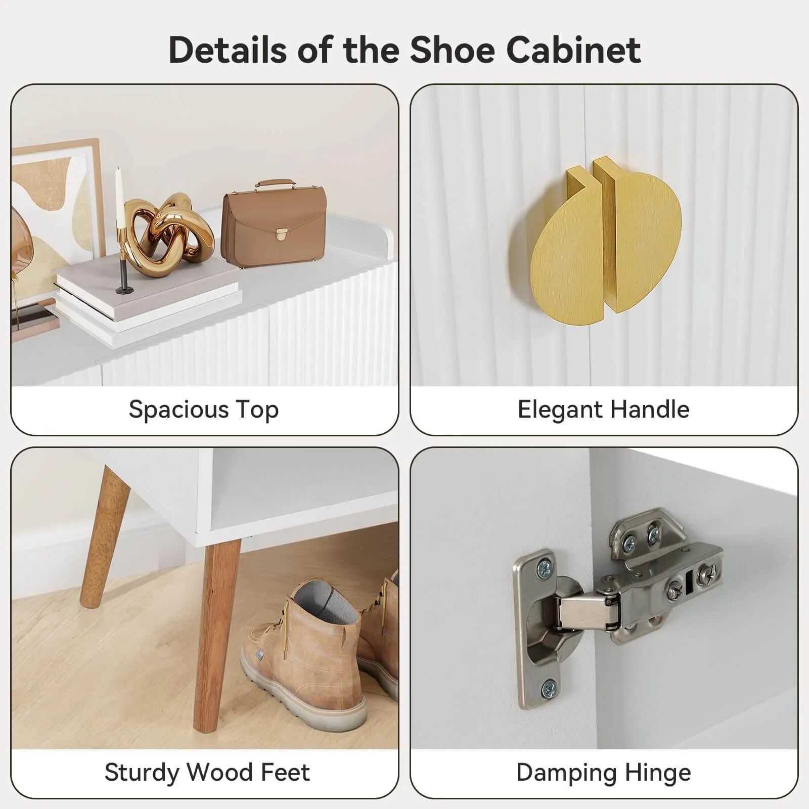 4 Doors Large Shoe Cabinet IF043
