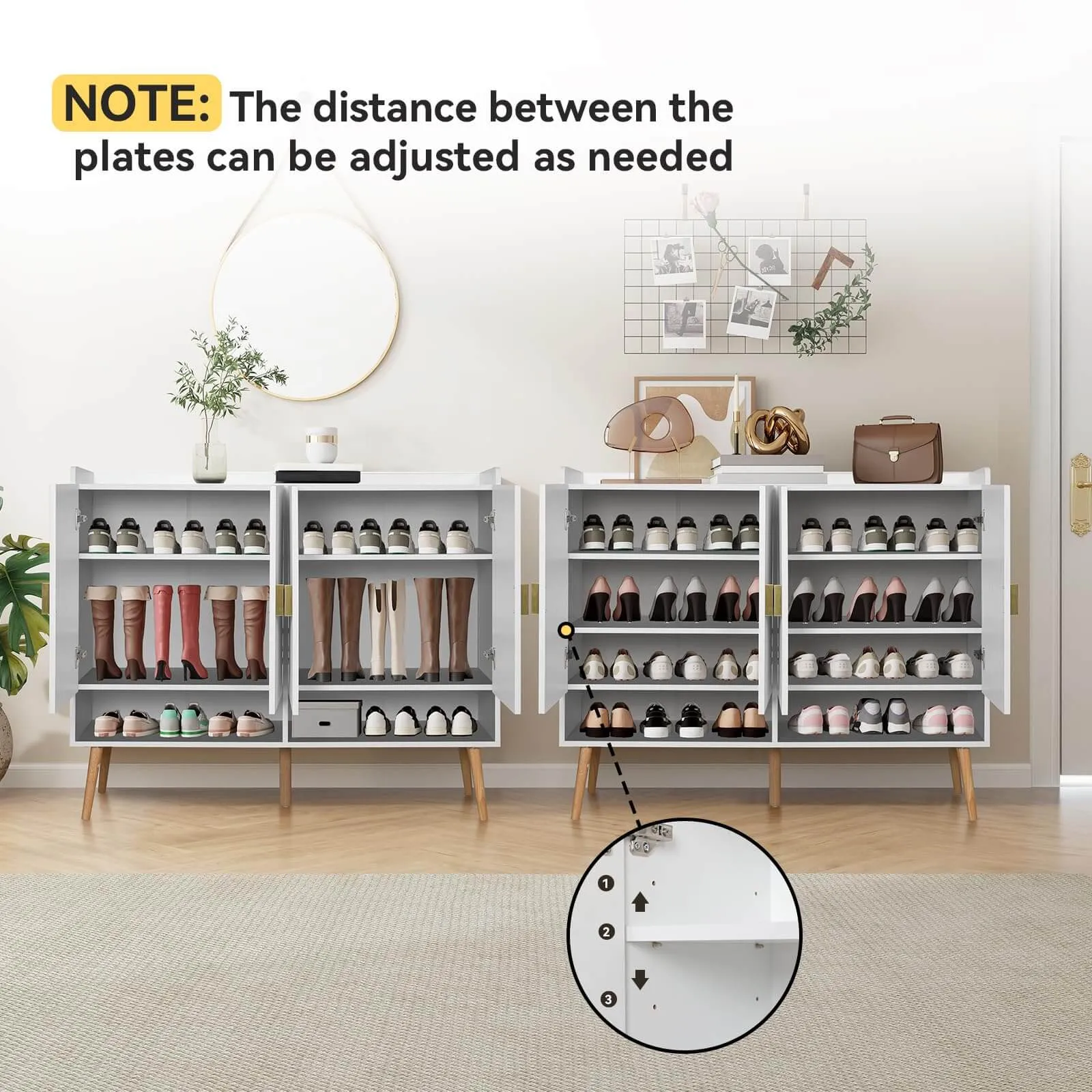 4 Doors Large Shoe Cabinet IF043