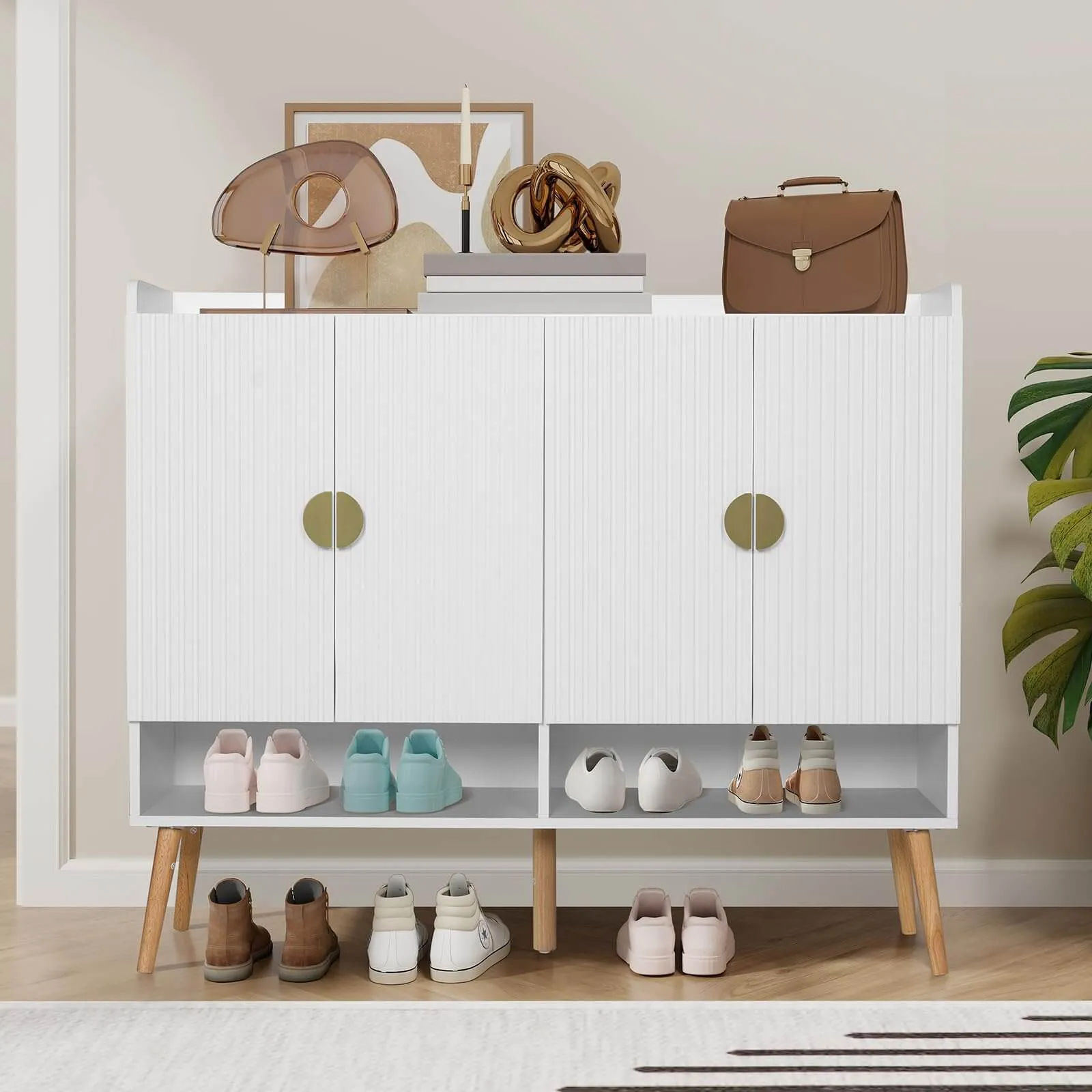 4 Doors Large Shoe Cabinet IF043