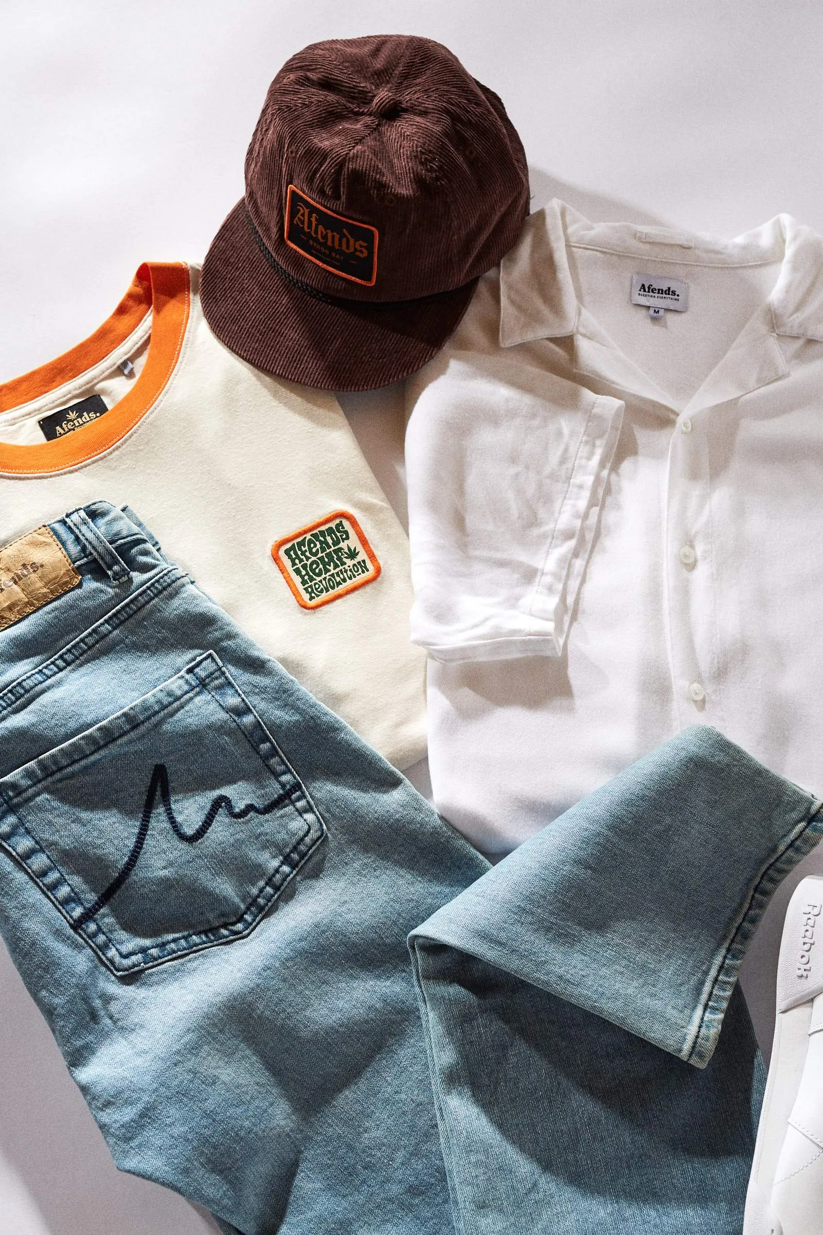 Afends Mens Rev - Hemp Retro Fit Tee