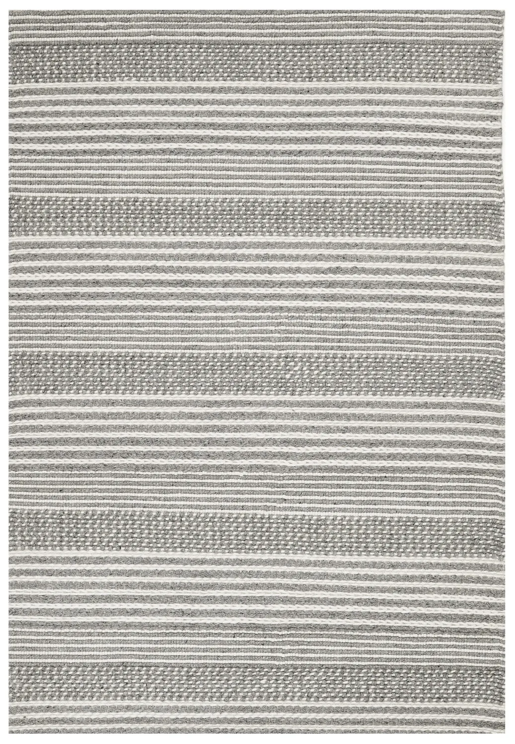 Alisha Hand Made Silver Felted Wool Rug