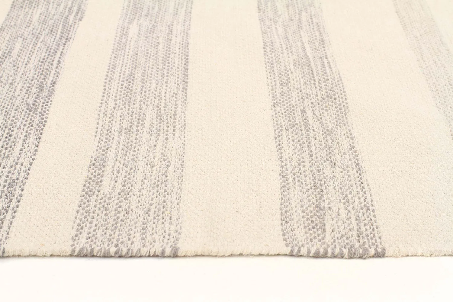 Aruna Grey Flatweave Wool / Cotton Rug