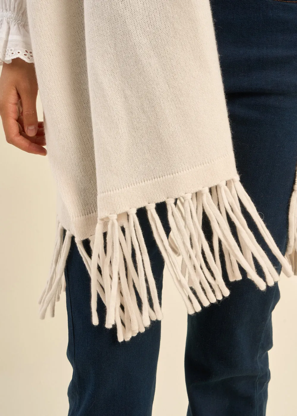 Cardigan ample à franges