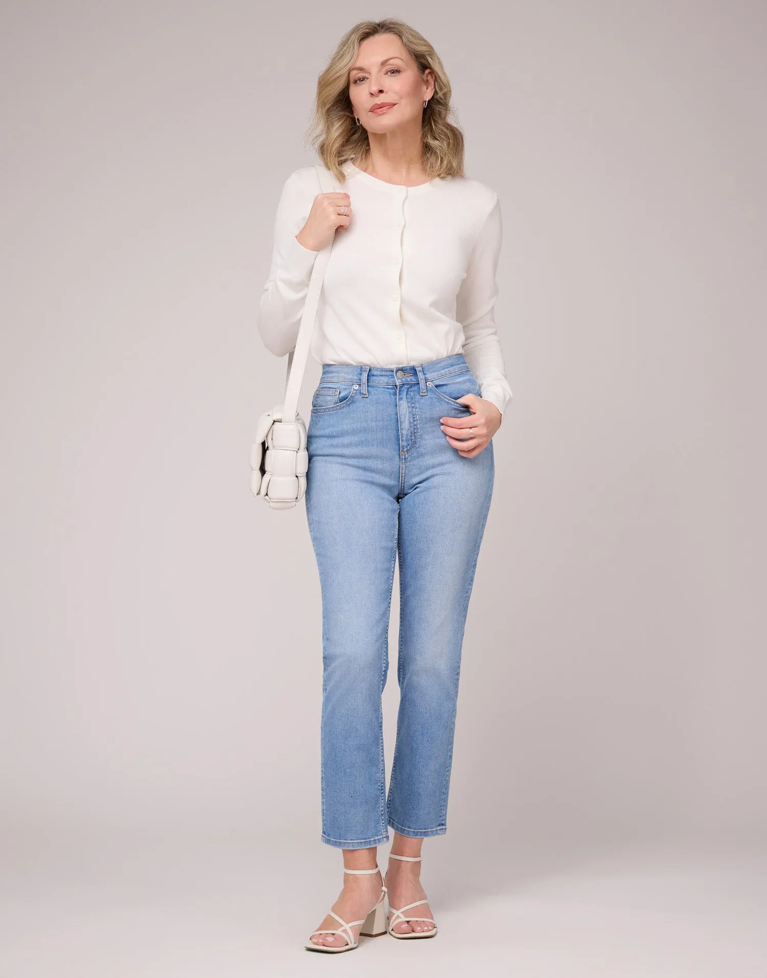 CHLOE STRAIGHT JEANS / SURF BLUE