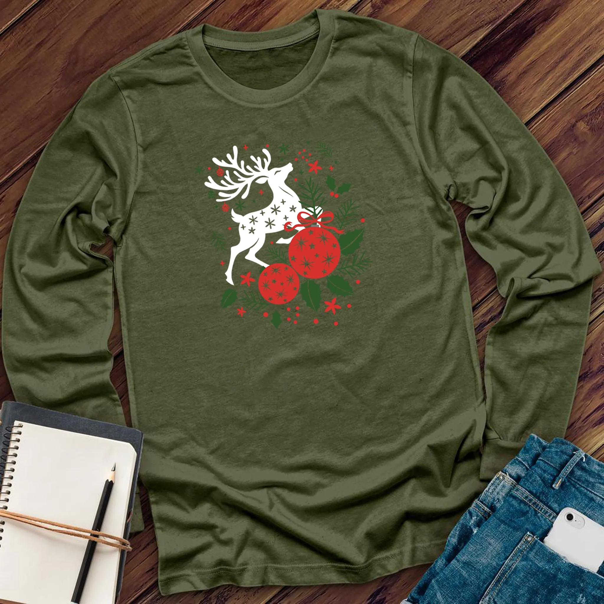 Christmas Reindeer Long Sleeve