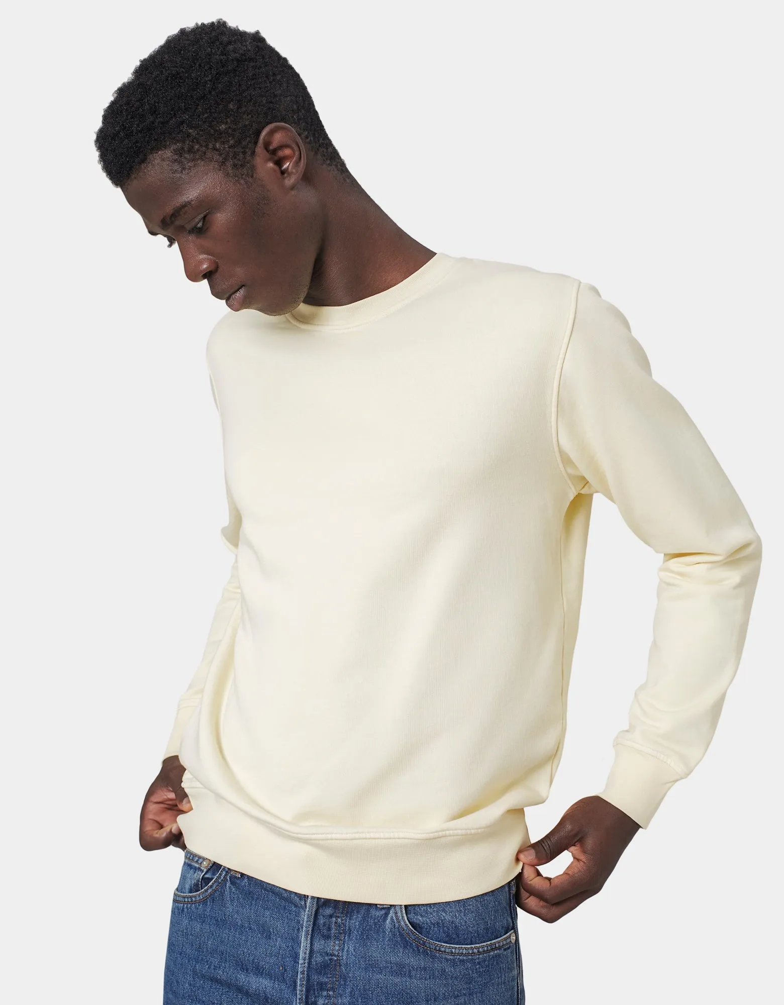 Classic Organic Crew - Seaside Blue