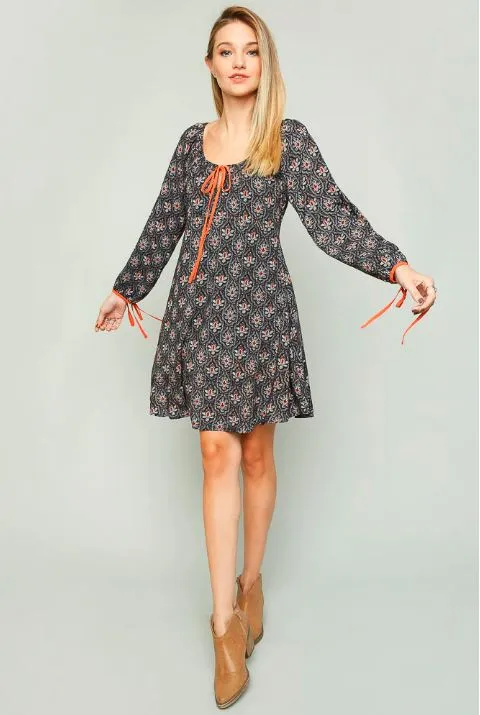 Floral Printed Babydoll Dress