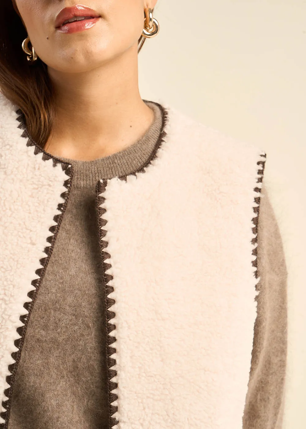 Gilet en fausse fourrure