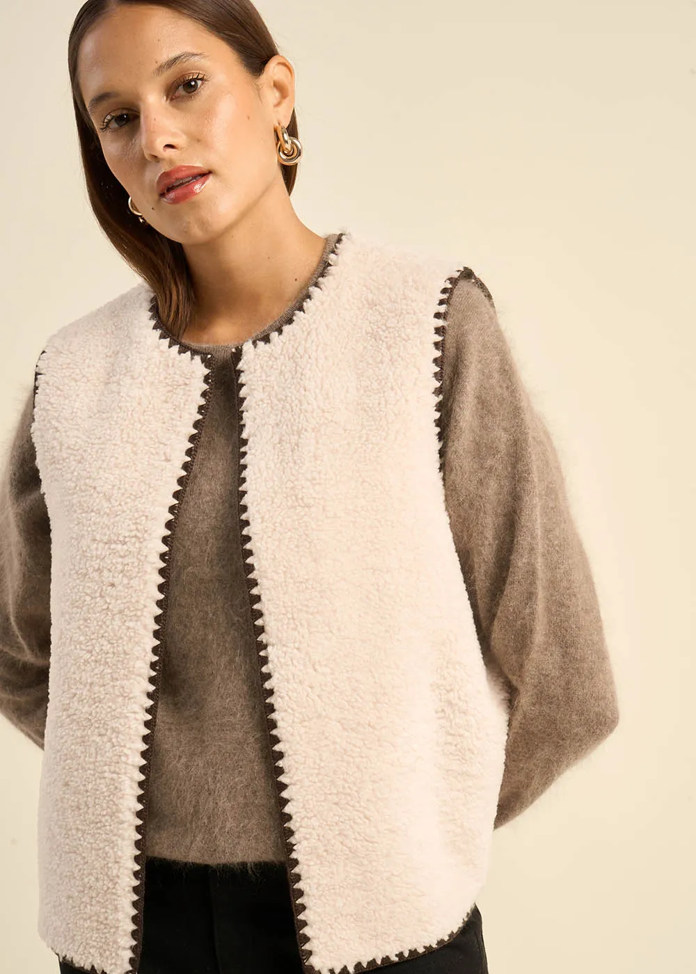 Gilet en fausse fourrure