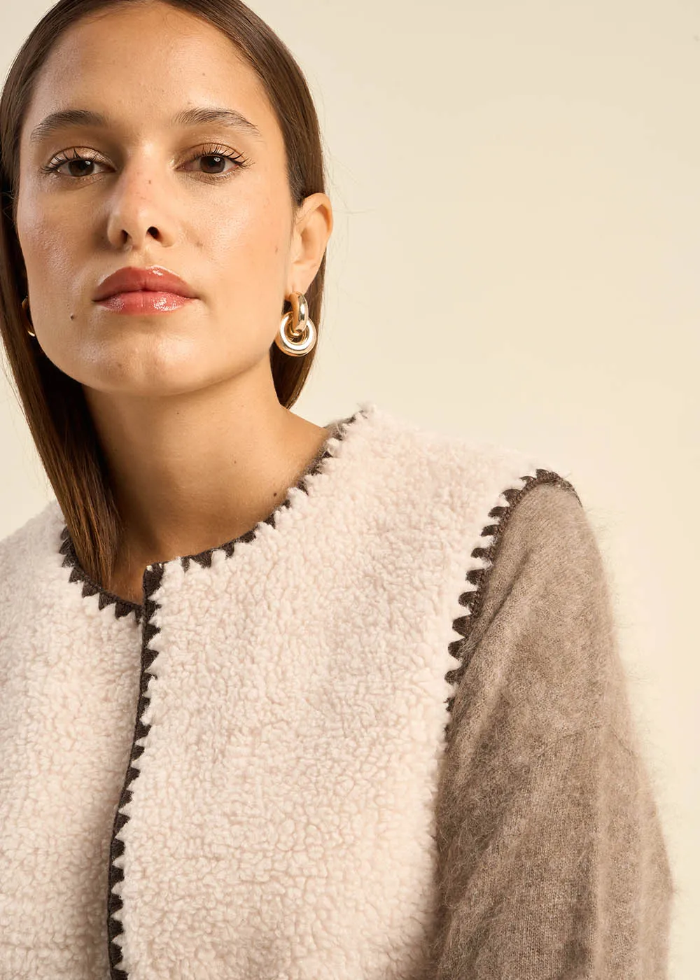 Gilet en fausse fourrure