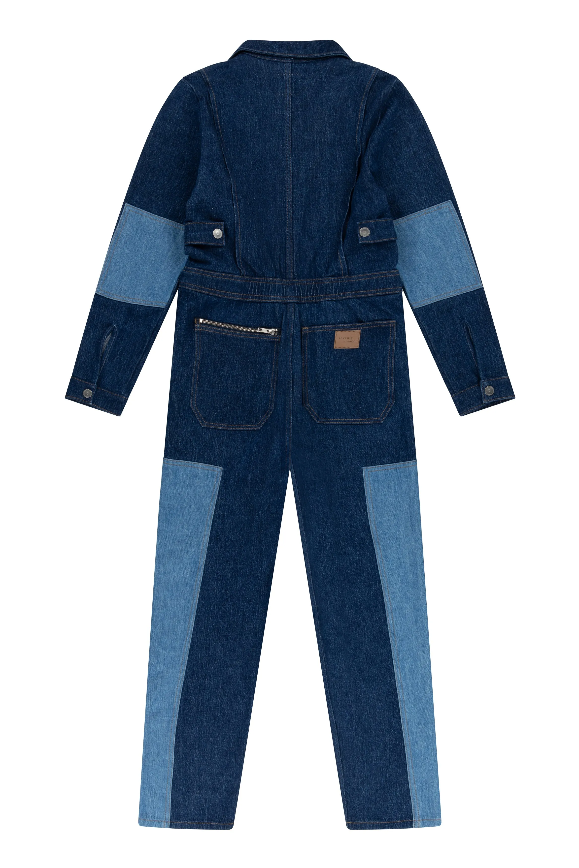 Indie All in One in Patched Denim