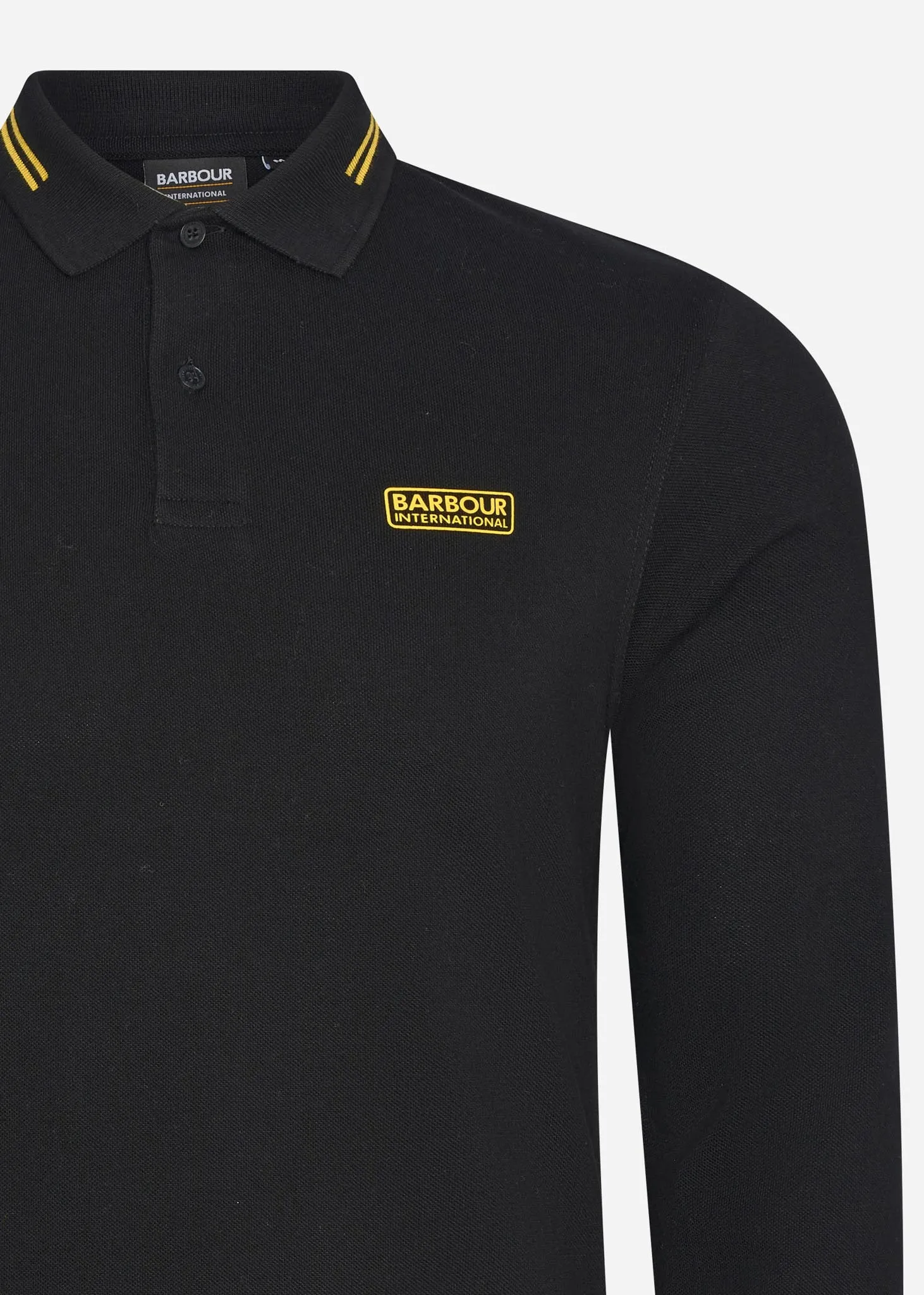 Legacy tipped ls polo - black