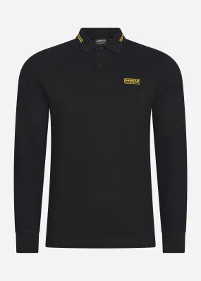 Legacy tipped ls polo - black
