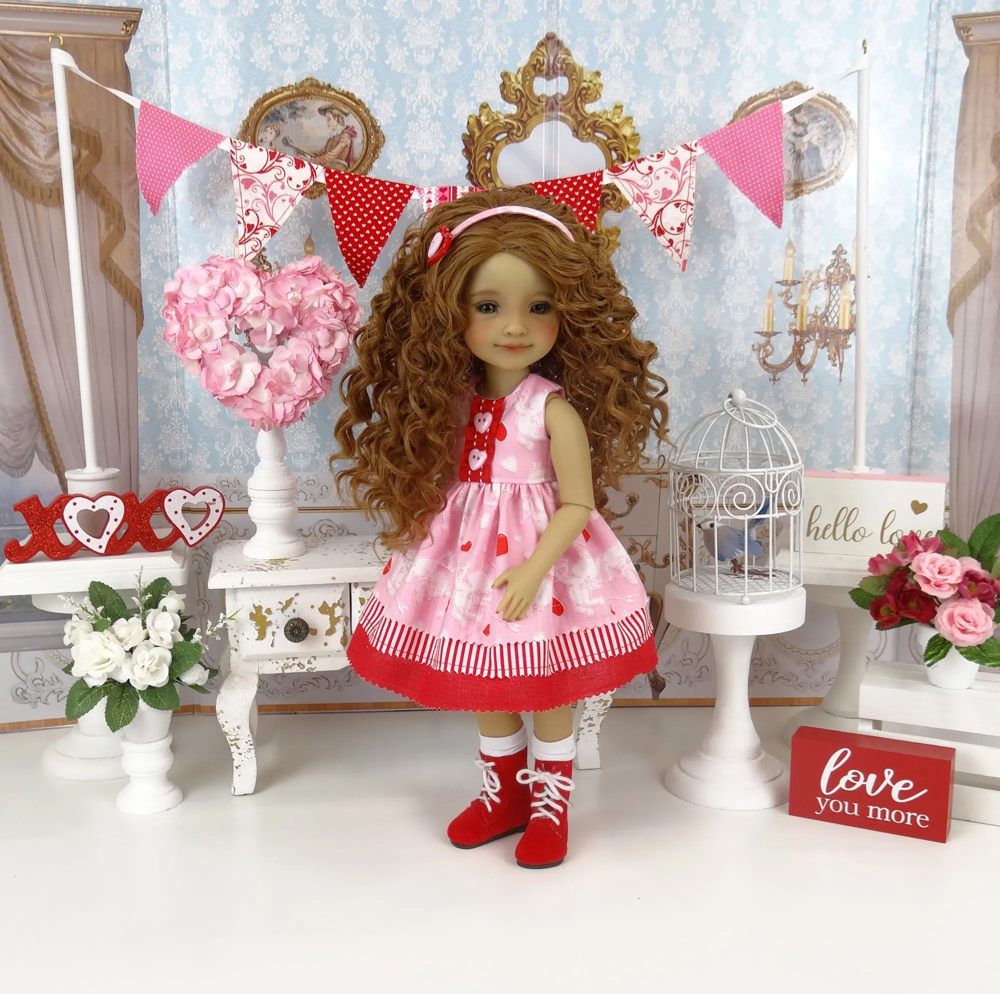 Little Cupid - dress with boots for Ruby Red Fashion Friends doll
