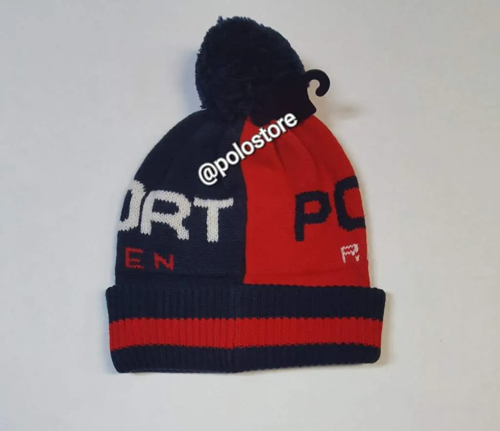 Nwt Polo Ralph Lauren Navy/Red Polo Sport Skully