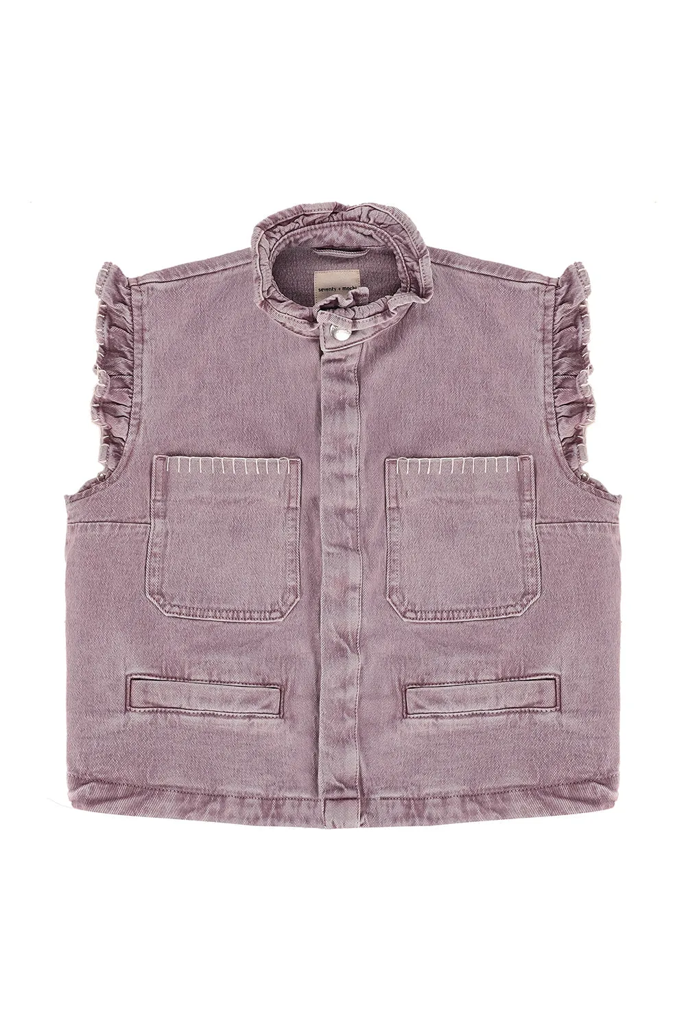 Pablo Vest in Dusty Lilac