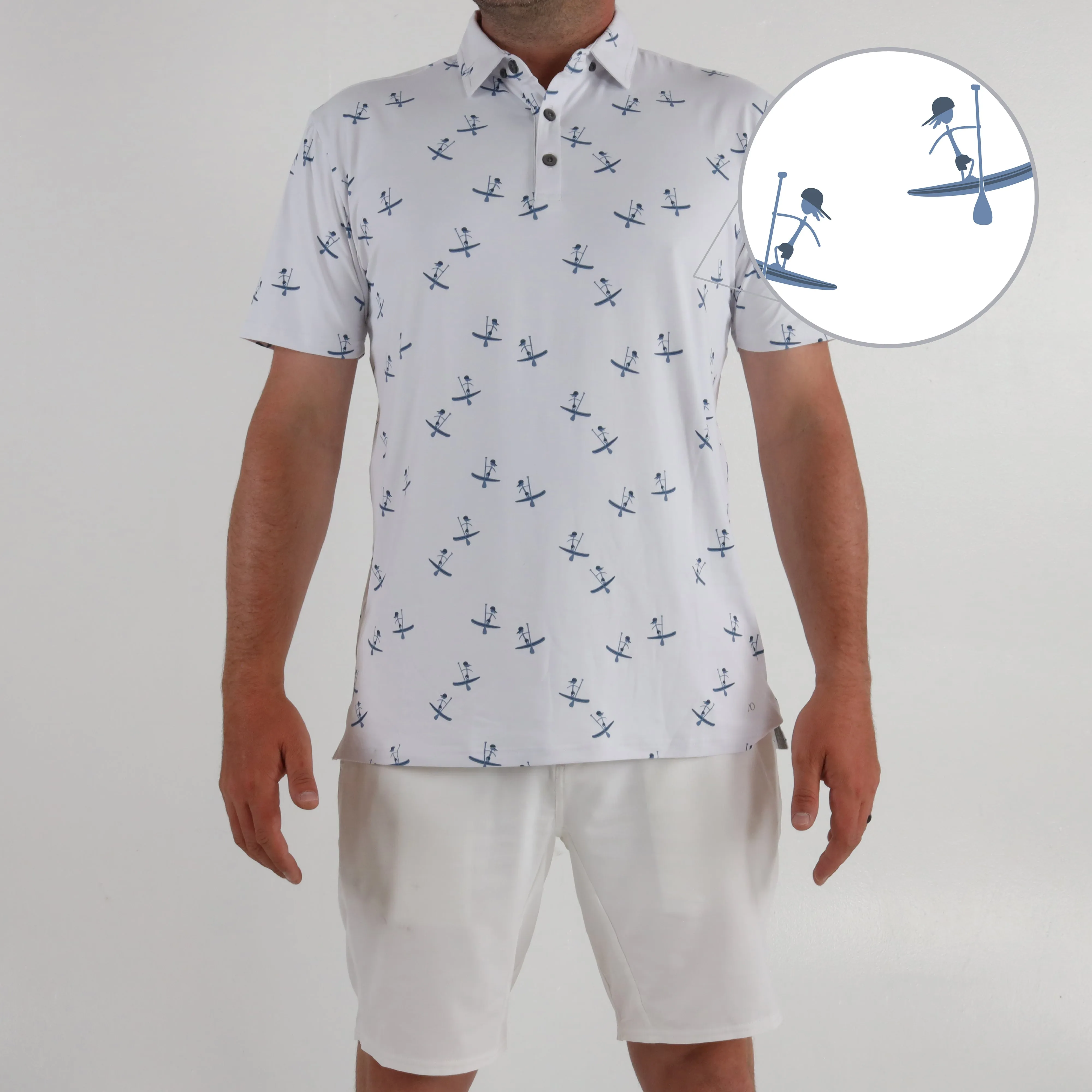 Papa Hoe Polo - White