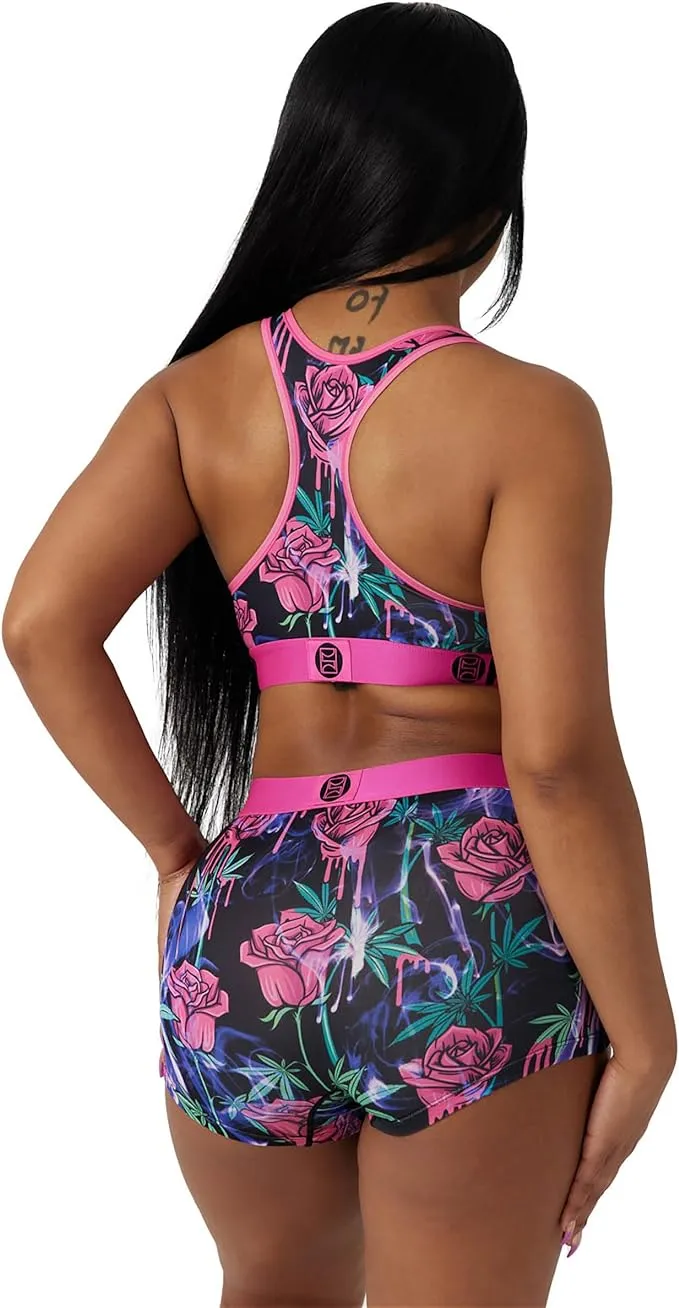 PSD Women's Drippin' Smoke Pnk Boy Shorts