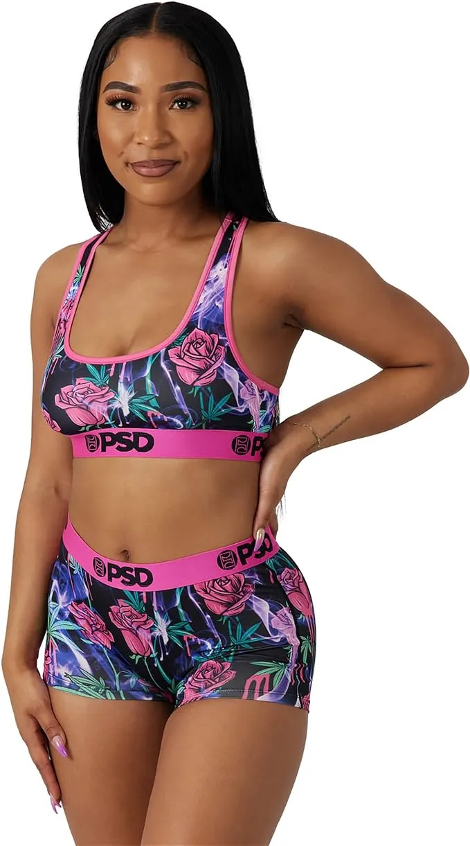 PSD Women's Drippin' Smoke Pnk Boy Shorts