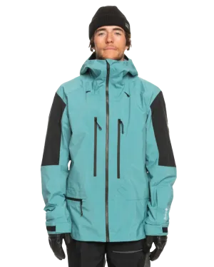 Quiksilver Highline Pro T Rice 3L Gore-Tex Technical Snow Jacket - Brittany Blue