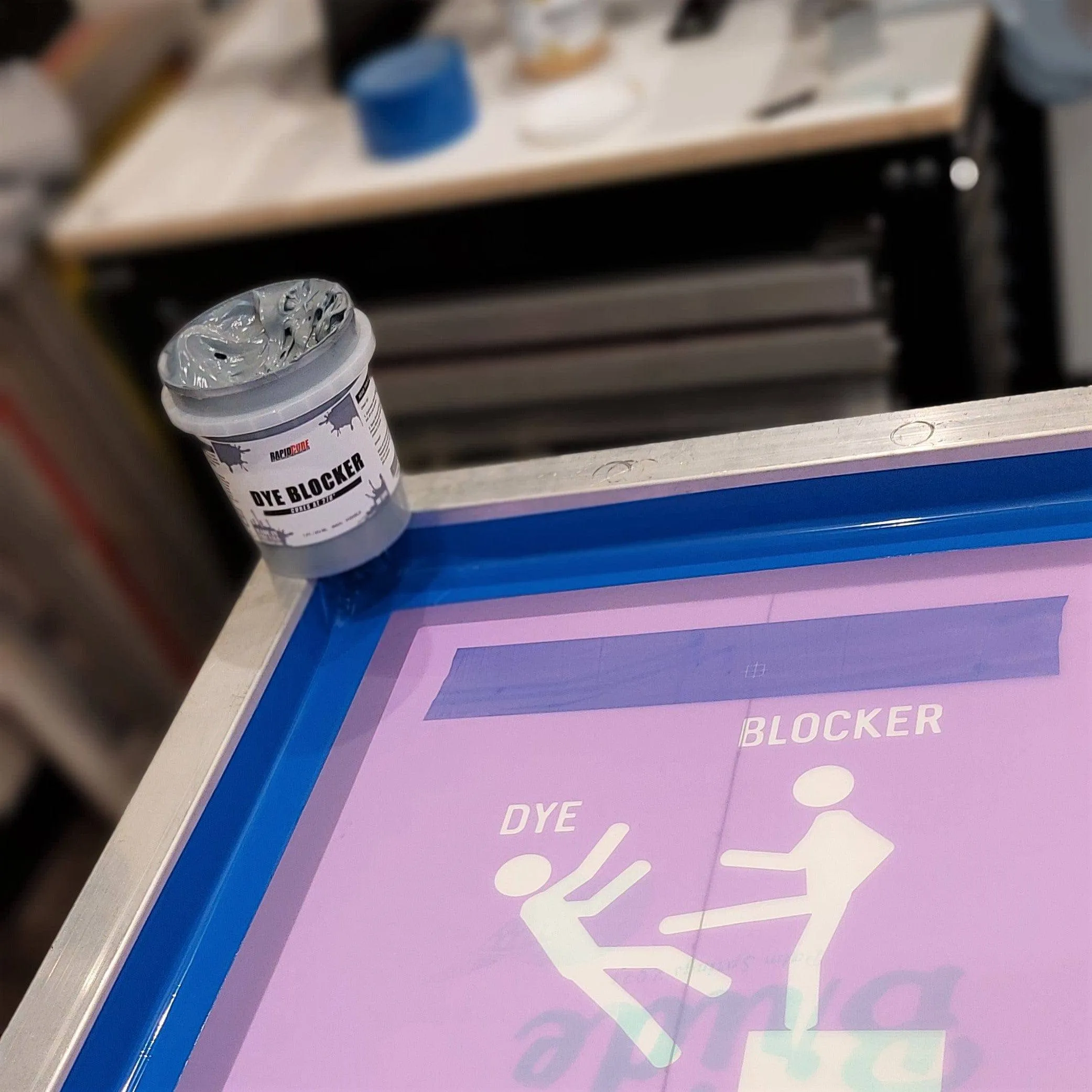 Rapid Cure Screen Printing Dye Blocker