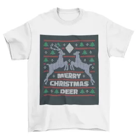 Reindeer Christmas Sweater T-Shirt