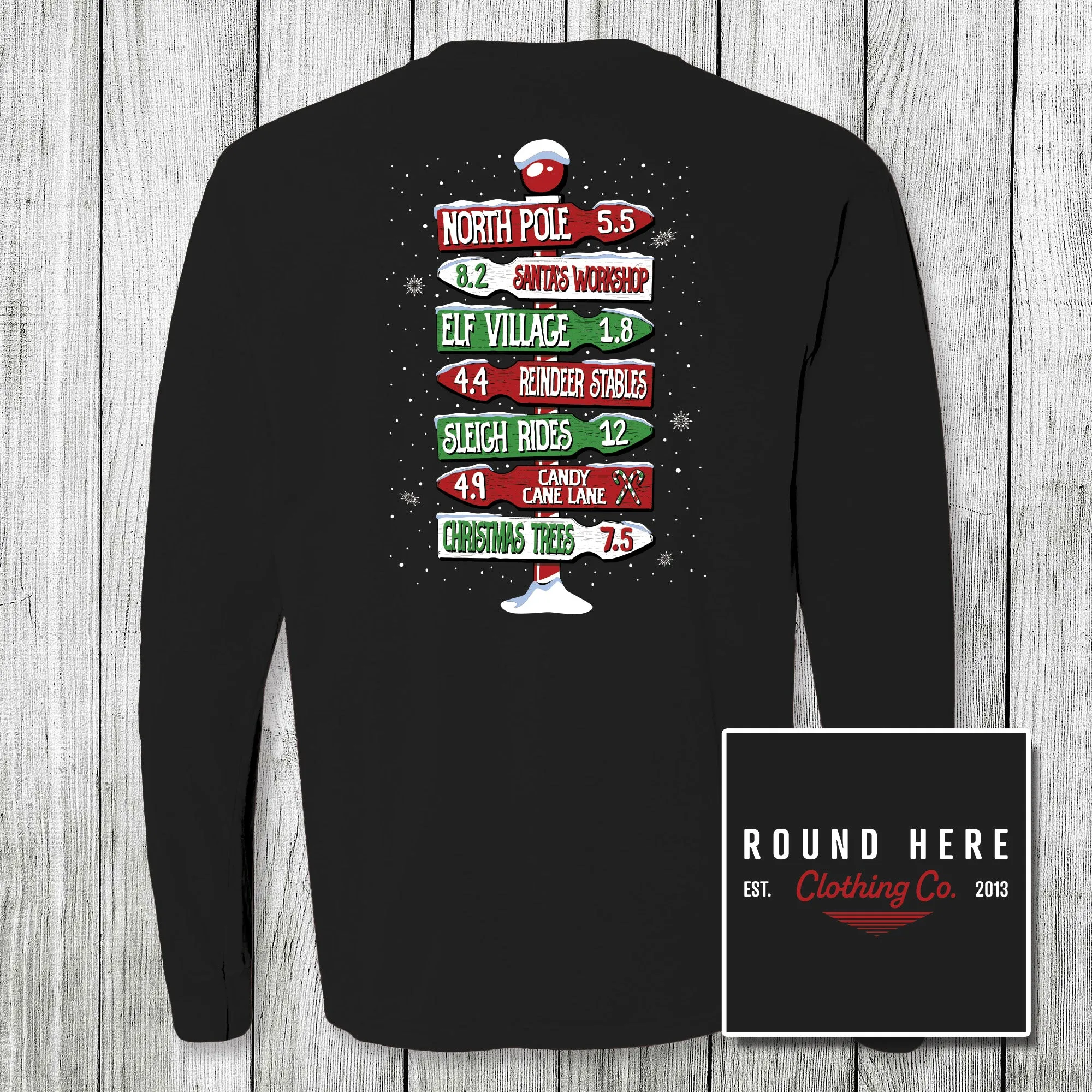 'Round Here Clothing North Pole Directions