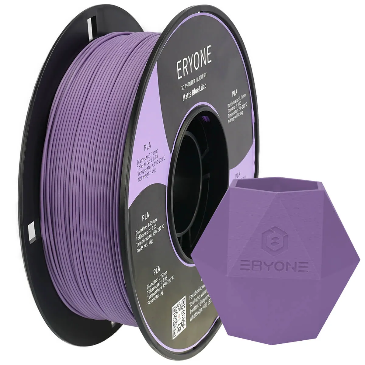 (RU only)Pre-sale- ERYONE All Series PLA 3D Filament 1kg  FREE SHIPPING(MOQ:20 rolls,can mix color)