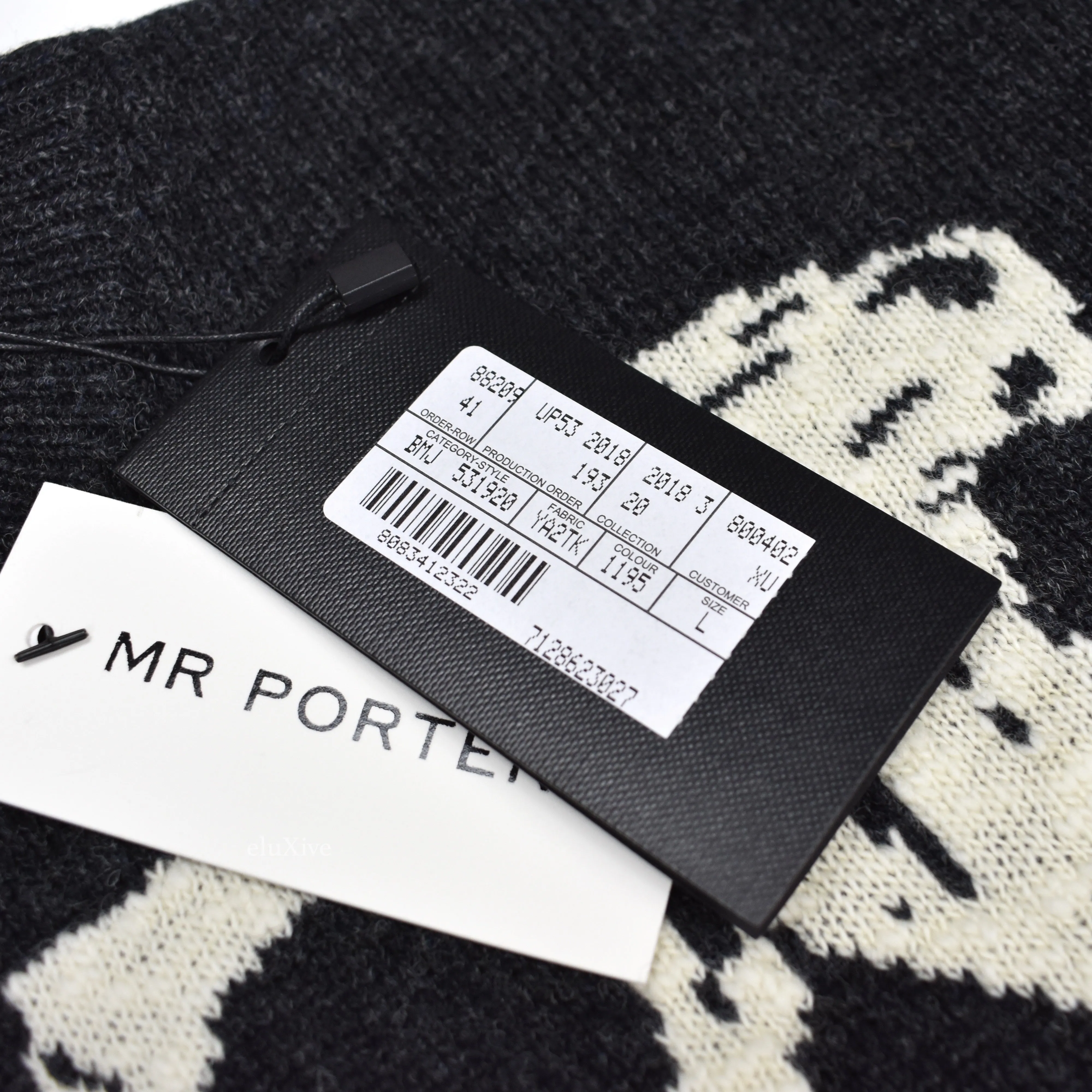 Saint Laurent - Intarsia Knit Skeleton Sweater