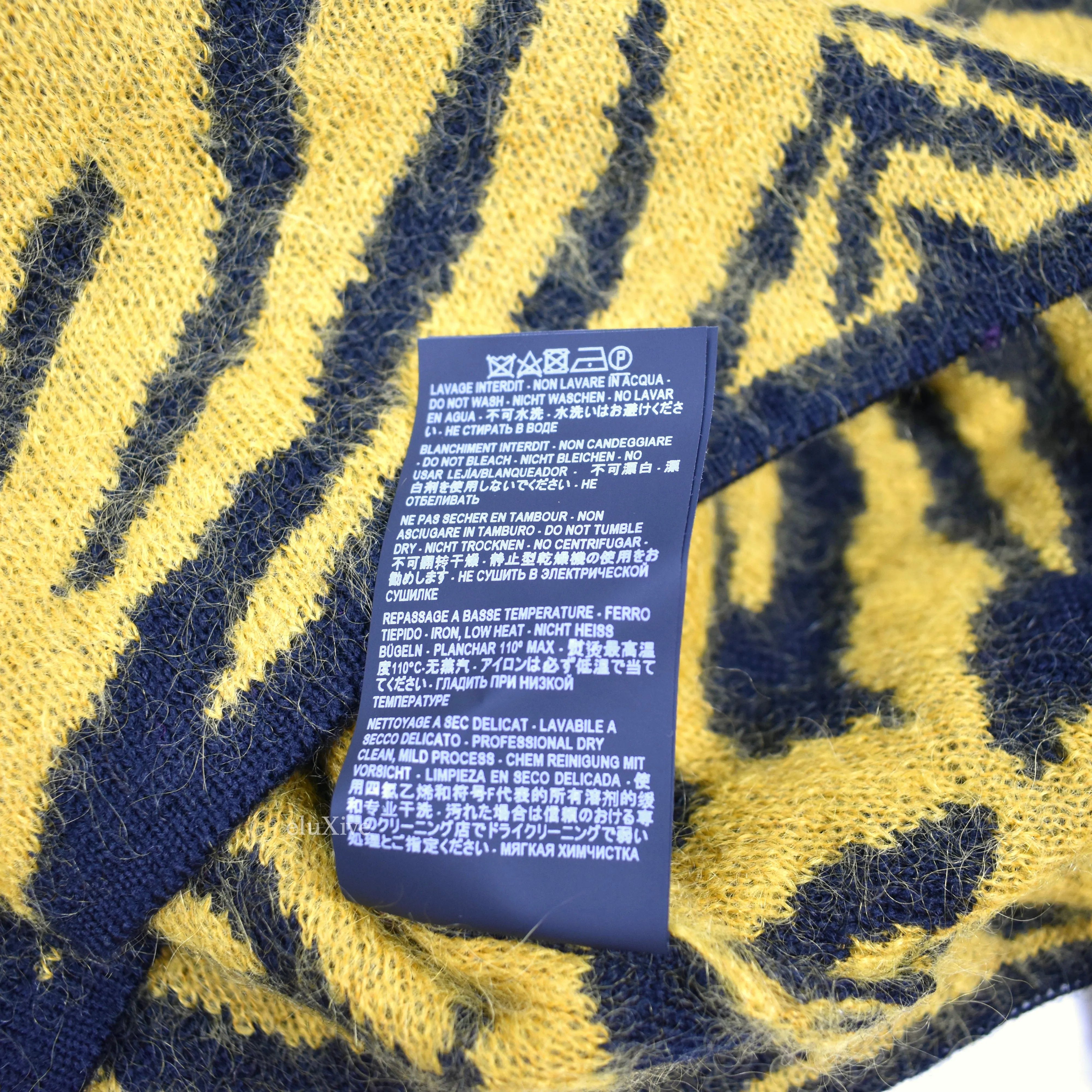 Saint Laurent -  Wool / Mohair Tiger Knit Sweater