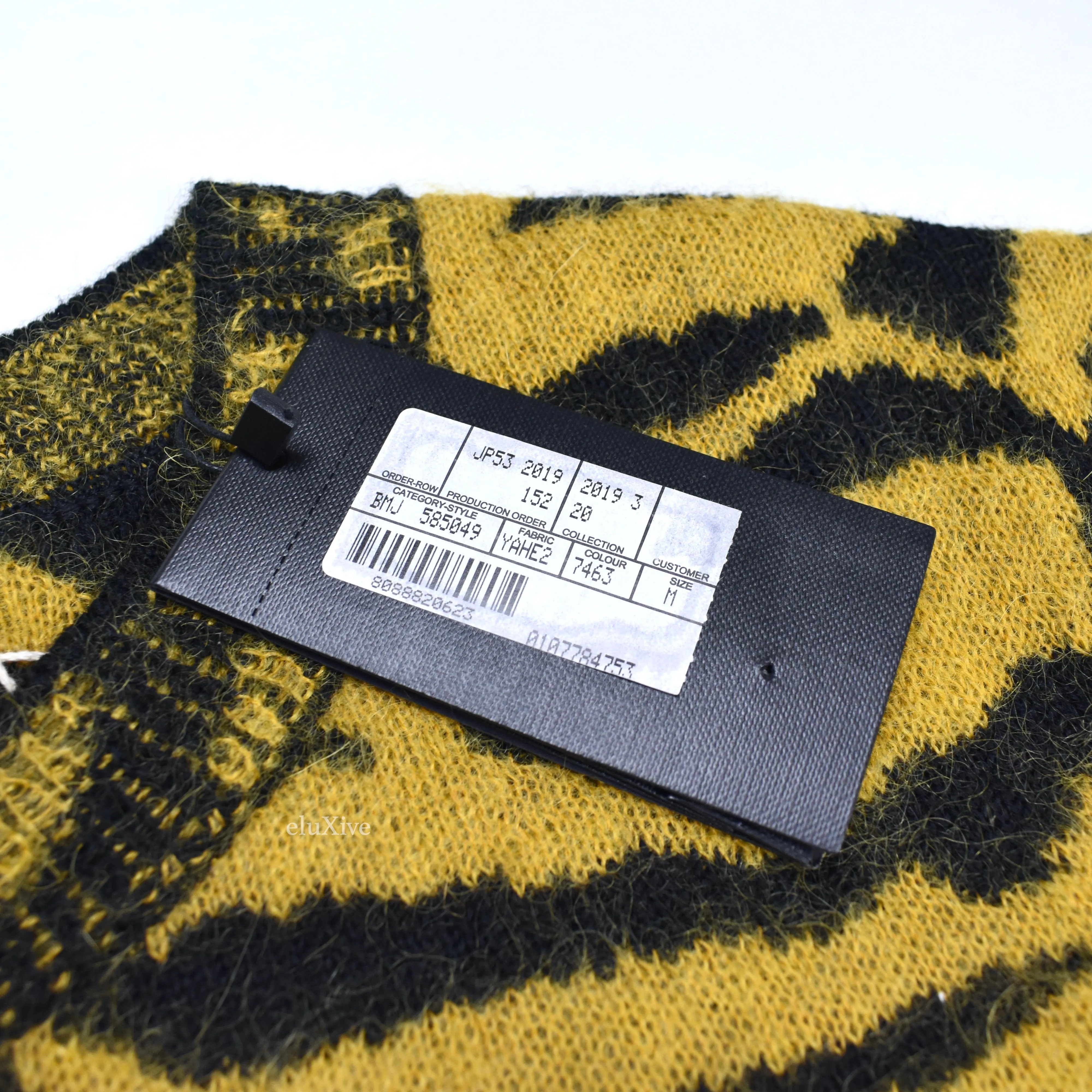 Saint Laurent -  Wool / Mohair Tiger Knit Sweater