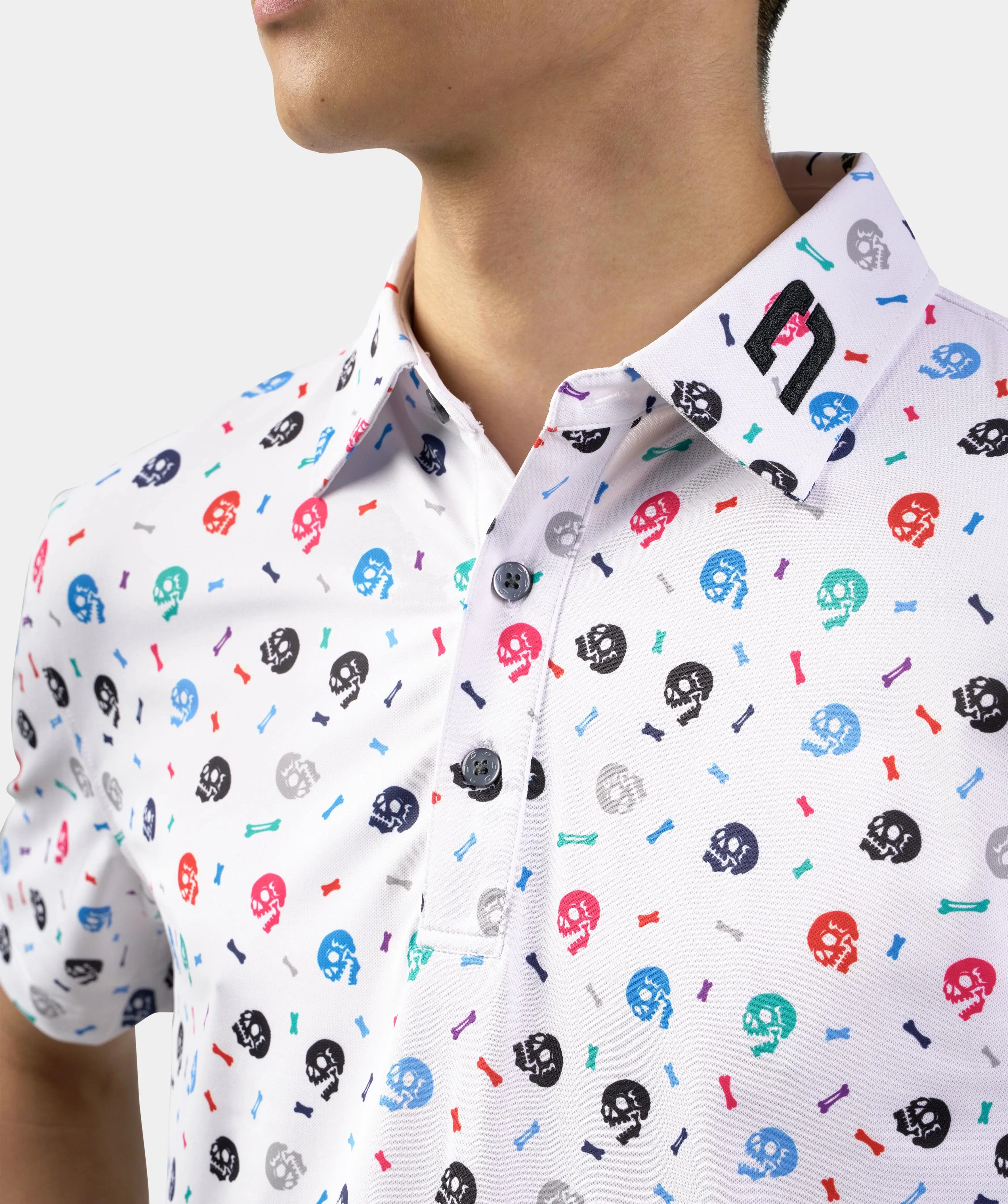 SKULLZ POLO - WHITE