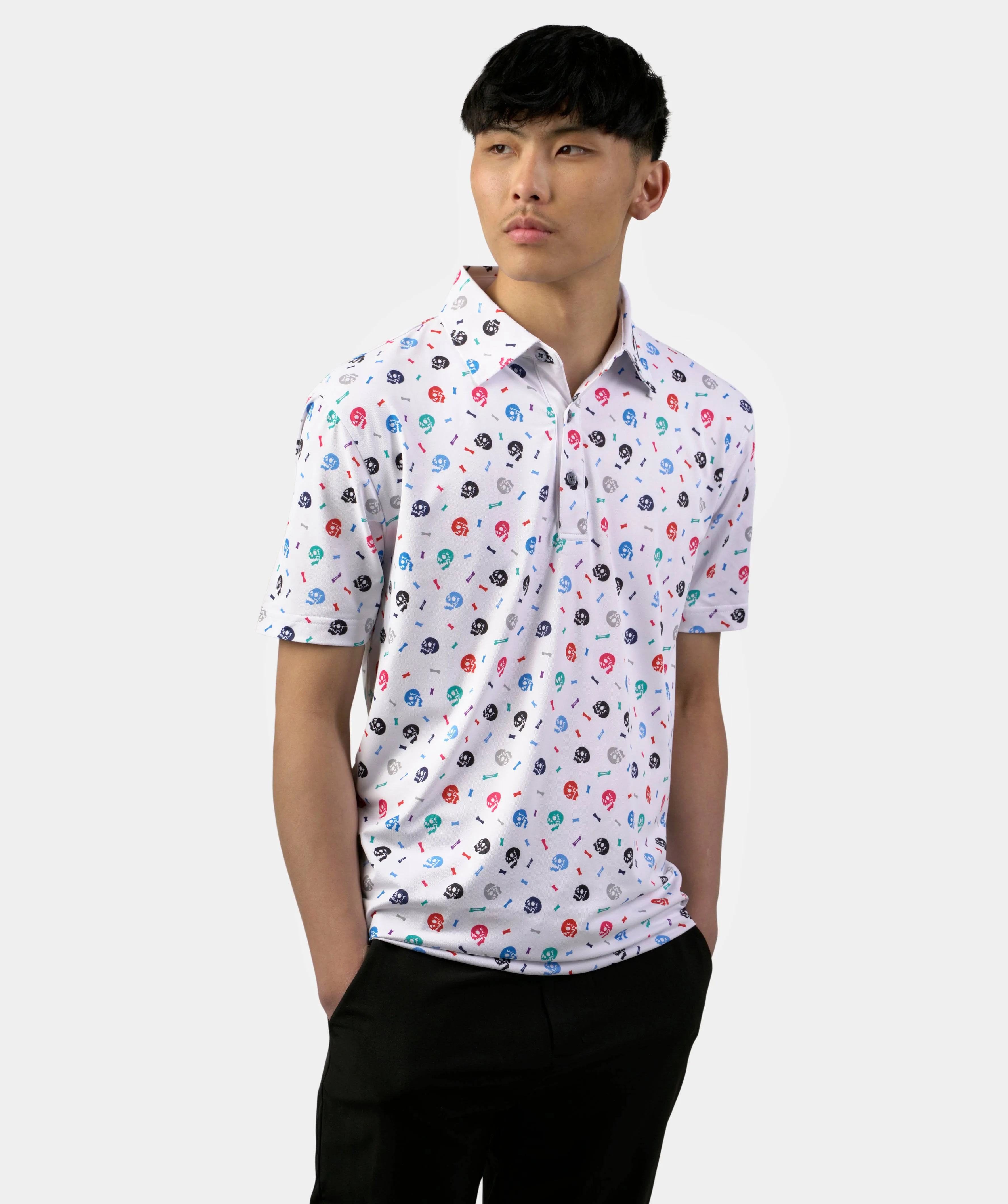SKULLZ POLO - WHITE