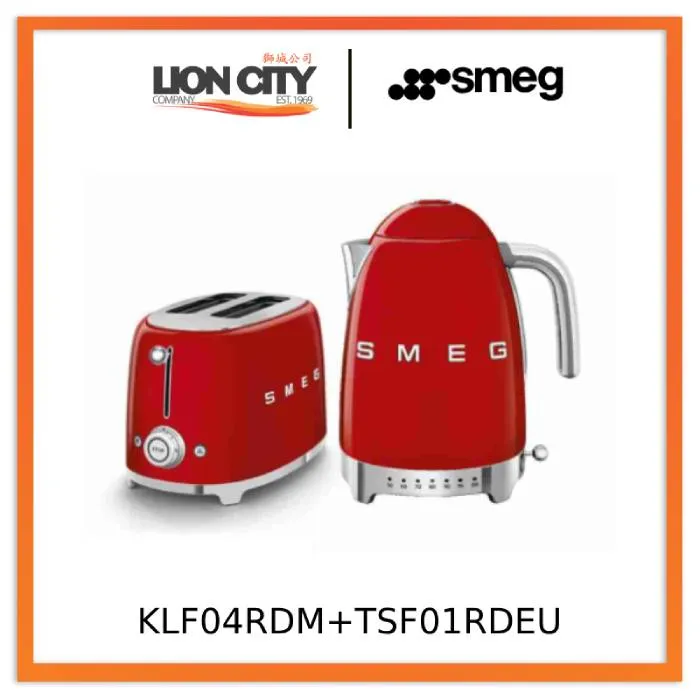 Smeg KLF04PKUK/PBUK/PGUK/RDUK Kettles 50's Style   TSF01PKUK/PBUK/PGUK/RDUK Toaster 50's Style