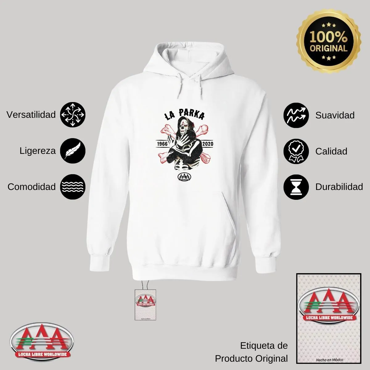 Sudadera Hombre Hoodies  Lucha Libre AAA La Parka 66 20