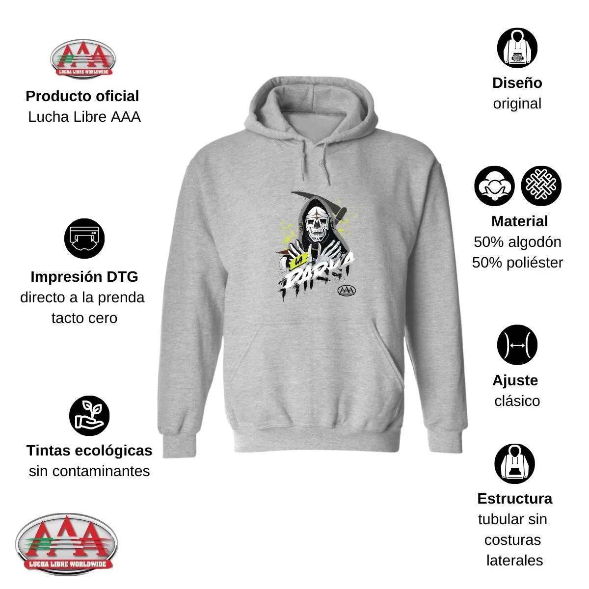 Sudadera Mujer Hoodie  Lucha Libre AAA La Parka