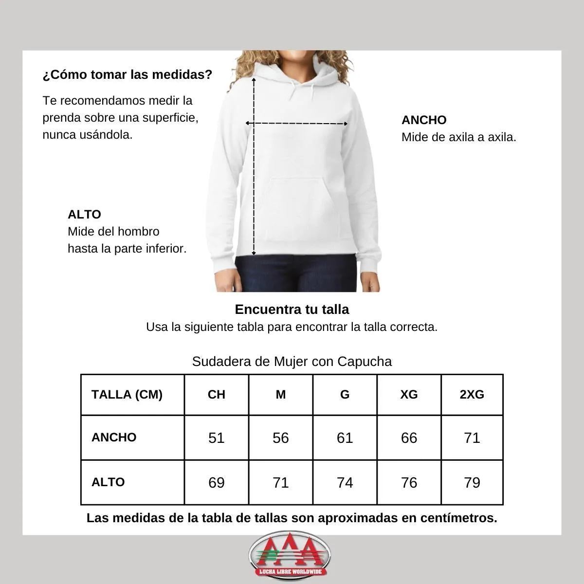Sudadera Mujer Hoodie  Lucha Libre AAA La Parka