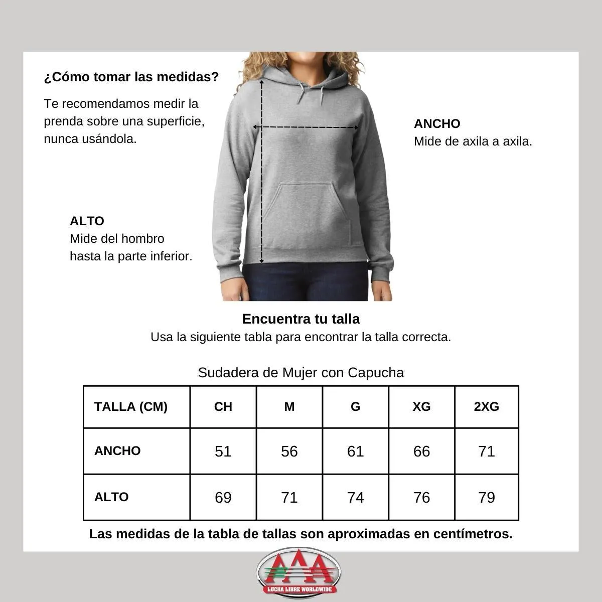 Sudadera Mujer Hoodie  Lucha Libre AAA La Parka