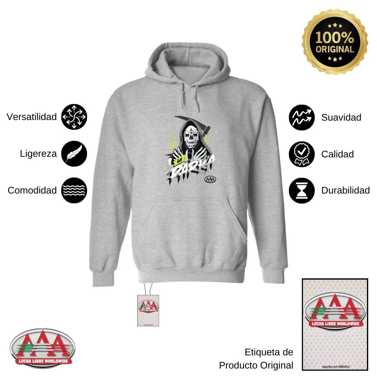 Sudadera Mujer Hoodie  Lucha Libre AAA La Parka