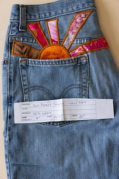 Sun Pocket Upcycled Levi's Shorts - #8
