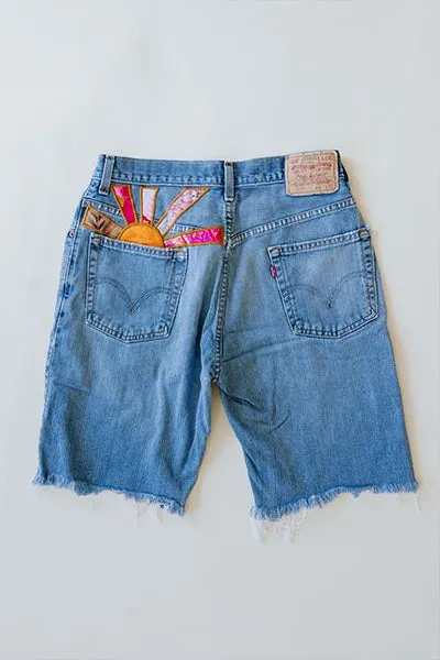 Sun Pocket Upcycled Levi's Shorts - #8