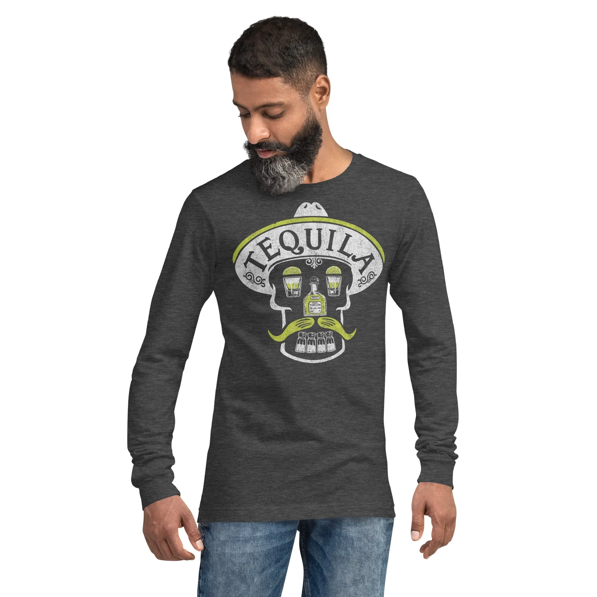 Tequila Skull Long Sleeve T-Shirt