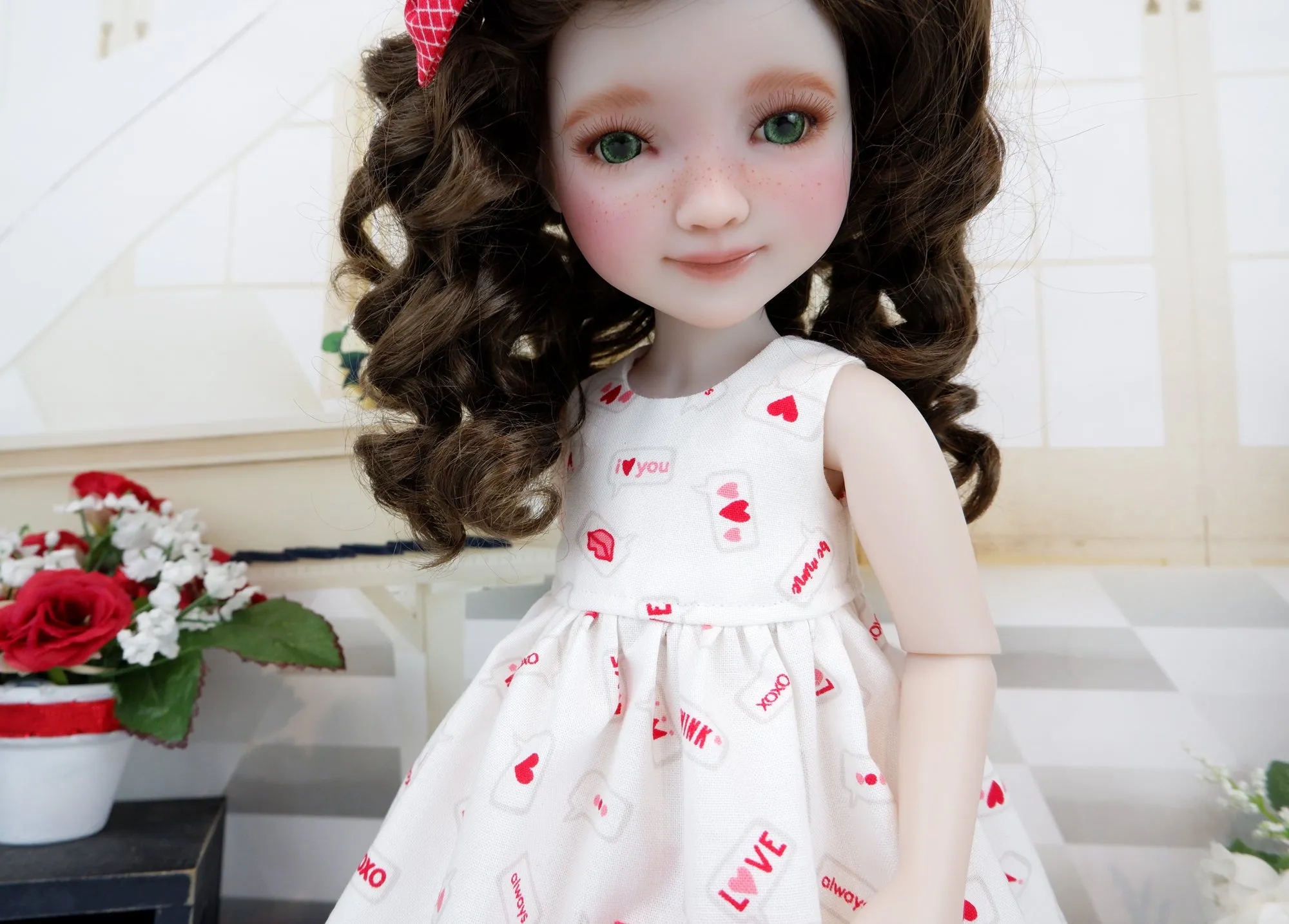 Text Me - dress with sweater & boots for Ruby Red Fashion Friends doll