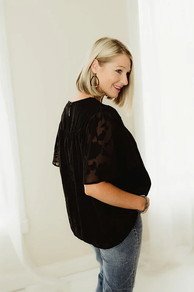 Textured Ruffle Babydoll