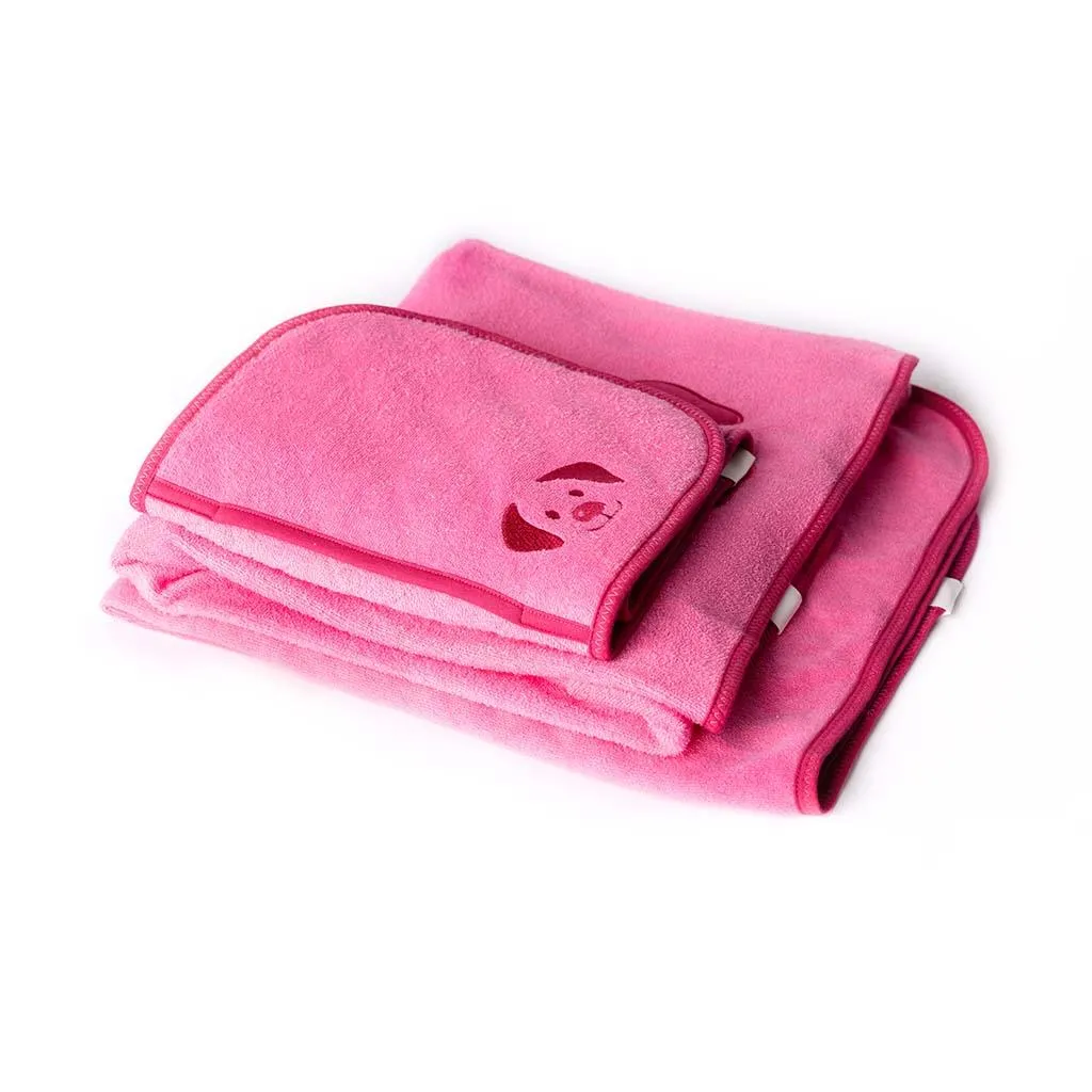 The Splish Splash Dog Drying Mitt | Dazzling Pink