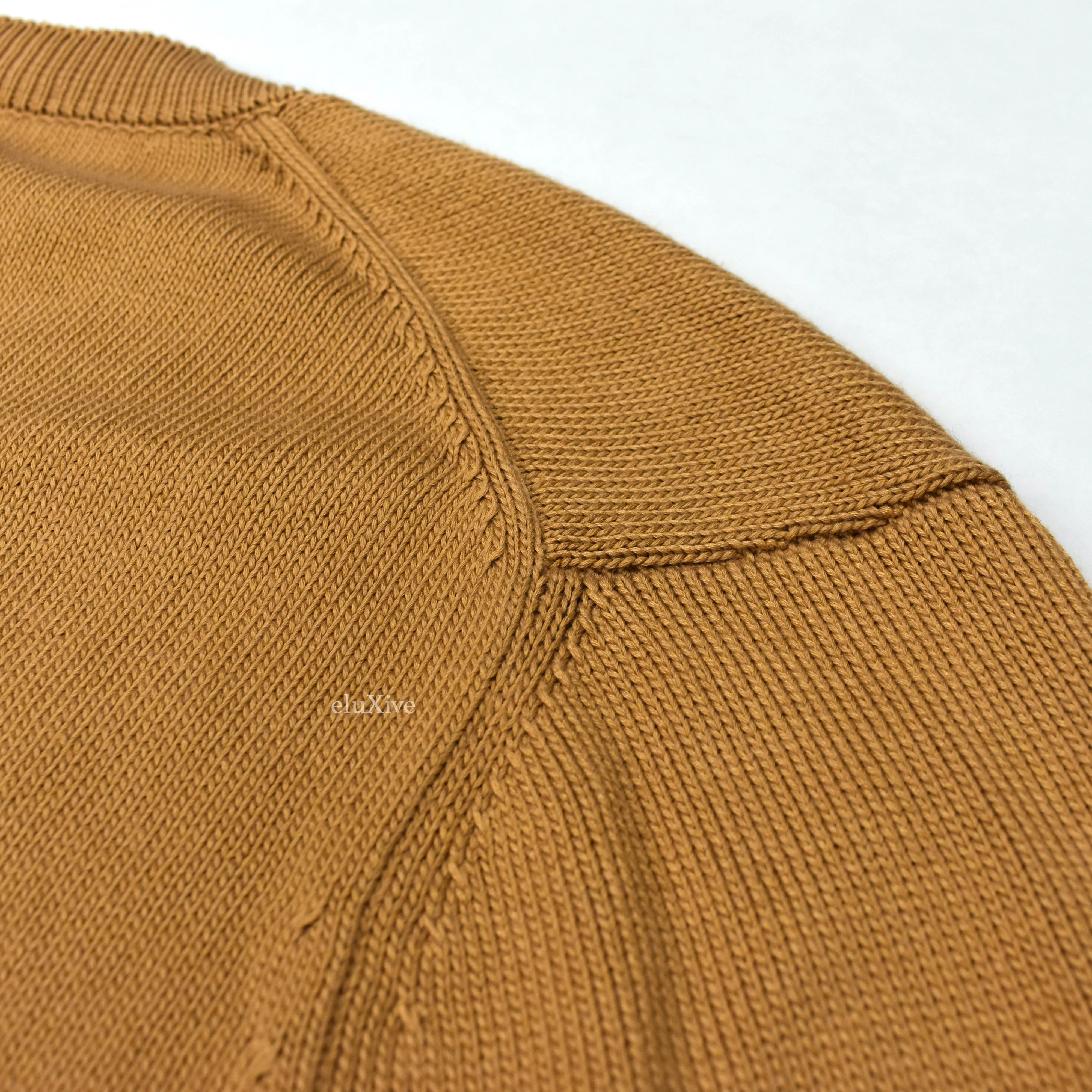 Tom Ford - Tan Cotton & Silk V-Neck Sweater