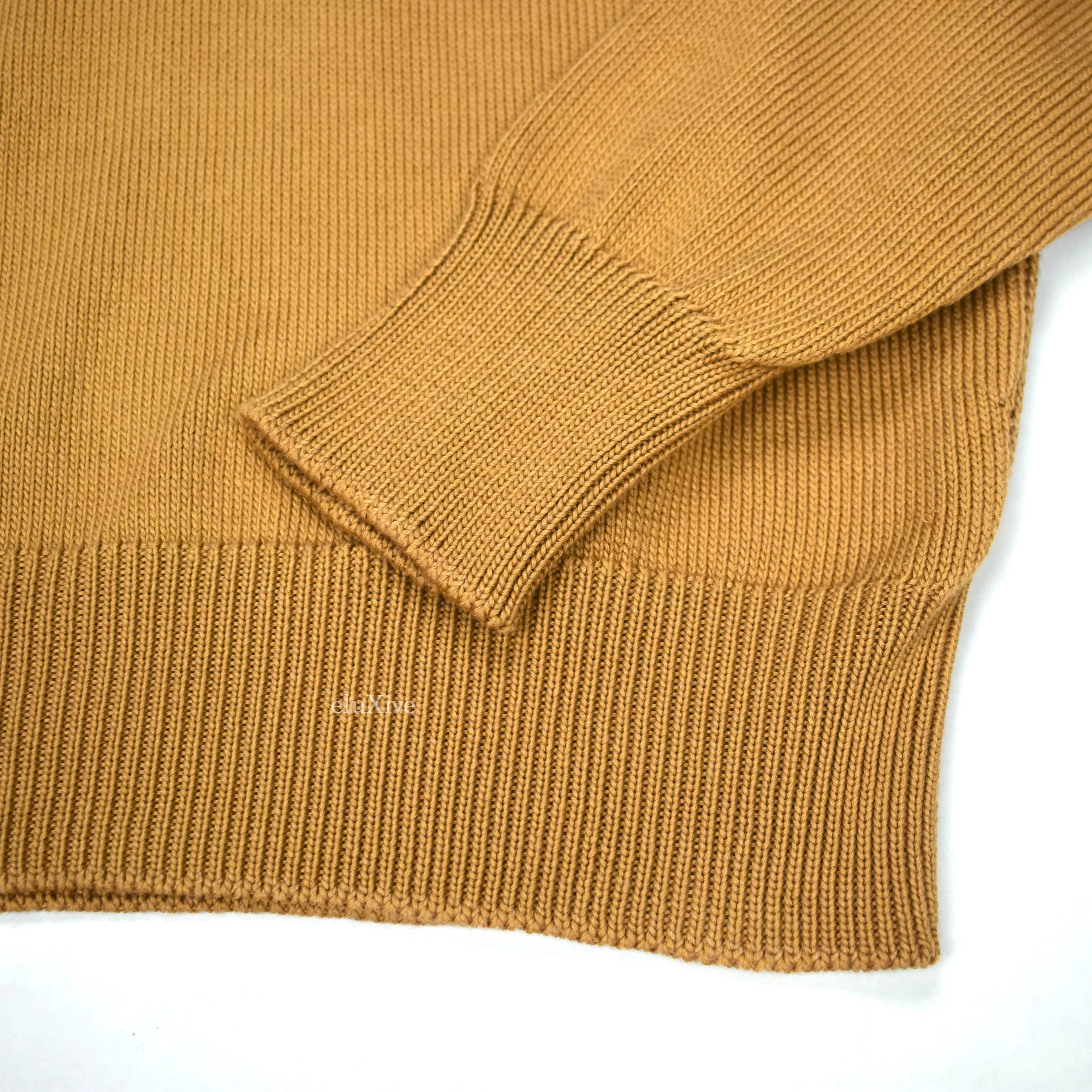 Tom Ford - Tan Cotton & Silk V-Neck Sweater