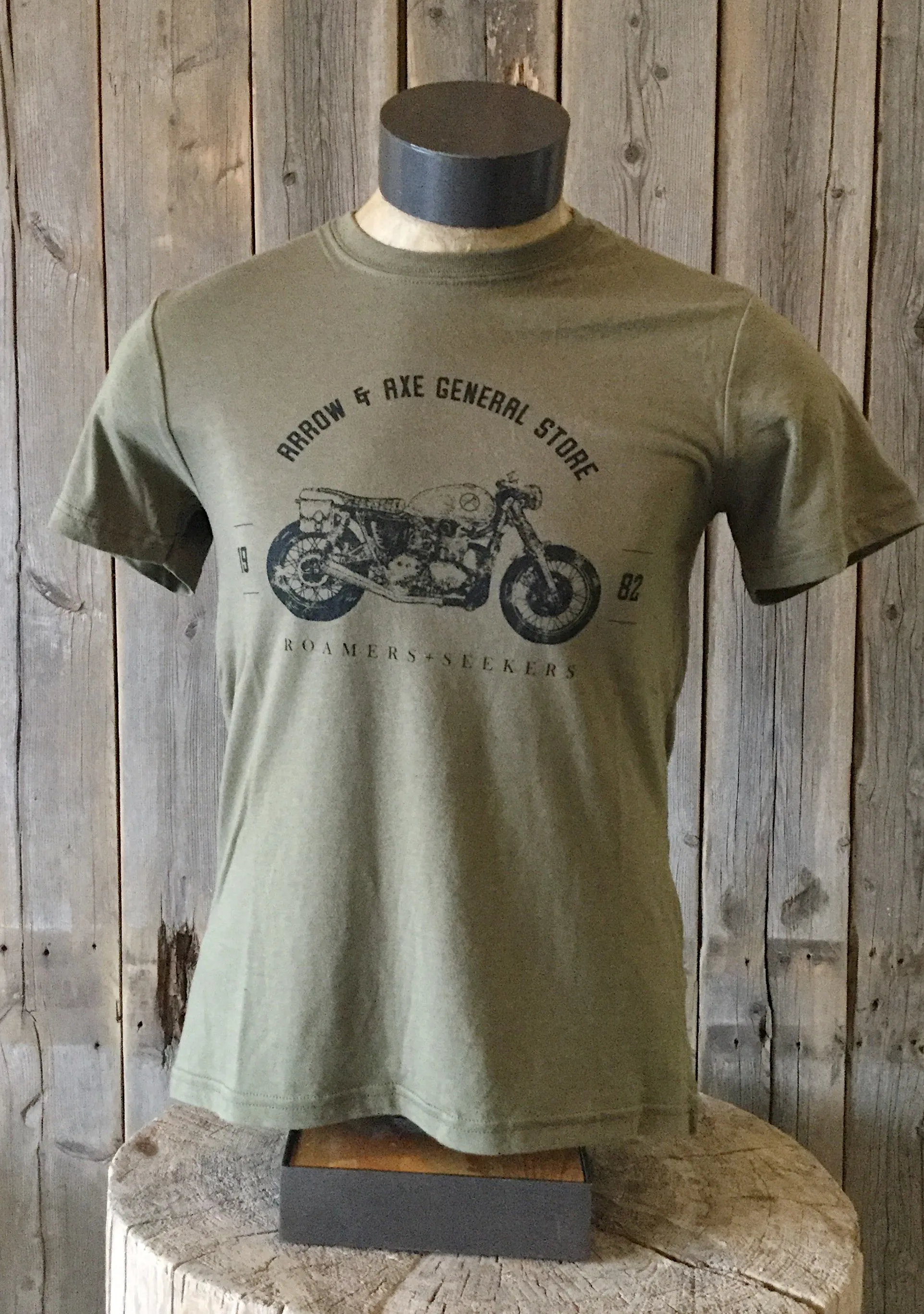 Vintage Bike ~ Arrow & Axe Short Sleeve