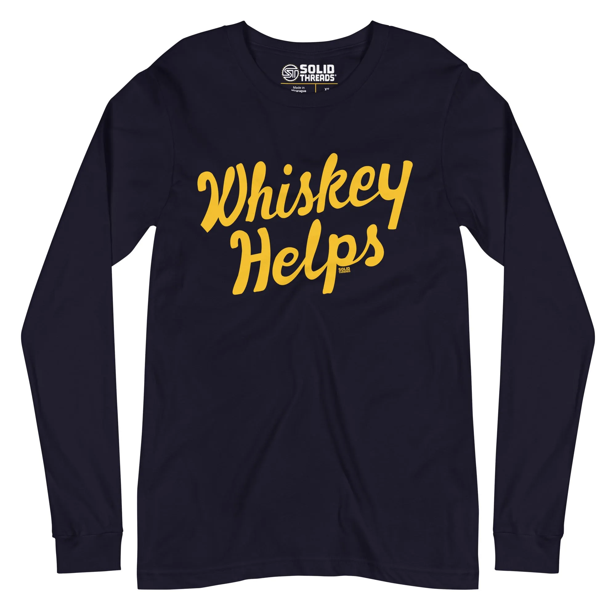 Whiskey Helps Long Sleeve T-Shirt